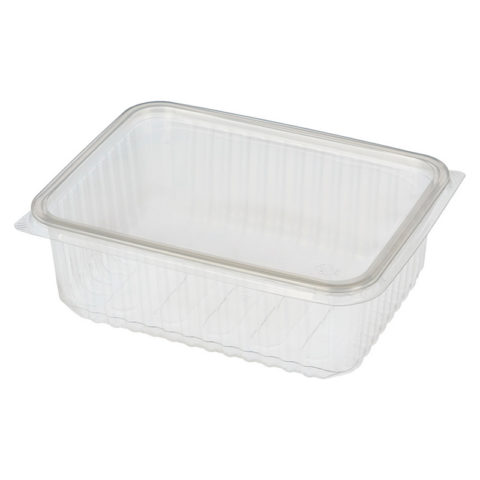 Контейнер прозрачный РР, 1000 мл 186х132х36 мм с крышкой