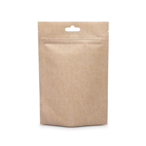 Пакет дой пак с замком зип лок 115*180 мм 200 мкм бурый (Металлизированный)