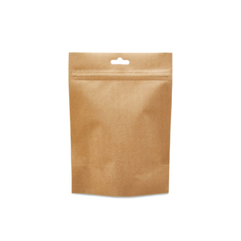 Пакет дой пак с замком зип лок 140*190 мм 200 мкм бурый (Металлизированный)