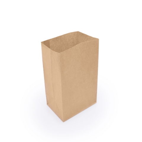 Бумажный пакет с плоским дном 180*120*290 мм Крафт 1000/1