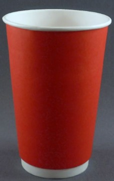 Стакан 2-х слойный 400 мл Красный