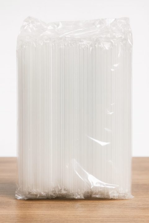 Трубочки прямые Прозрачные 240мм, диаметр 8мм в индивидуальной упаковке