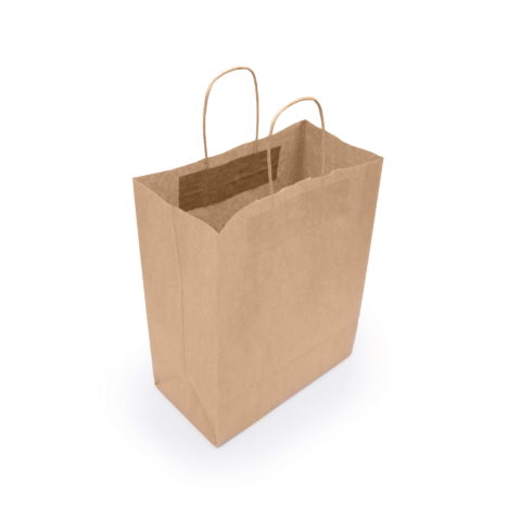 Пакет с кручеными ручками бумажный пакет, 260*150*350, Крафт, 200/1