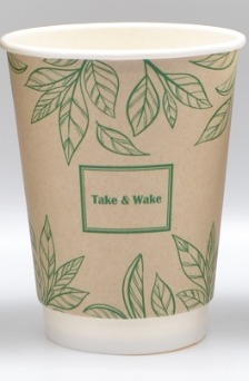 Стакан бумажный двухслойный 350 мл, Take&Wake