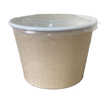 Контейнер бумажный с круглым дном 900мл Крафт