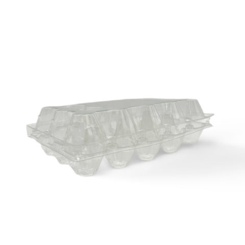 Контейнер пластиковый для яиц EGG BOX 15 c откидной крышкой, 240*145*65, PET